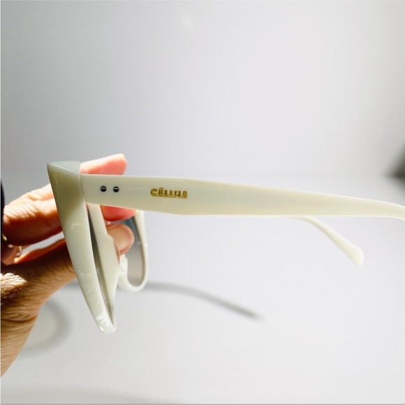 CELINEoff white frame gradient lens square sunglasses - Picture 7 of 11